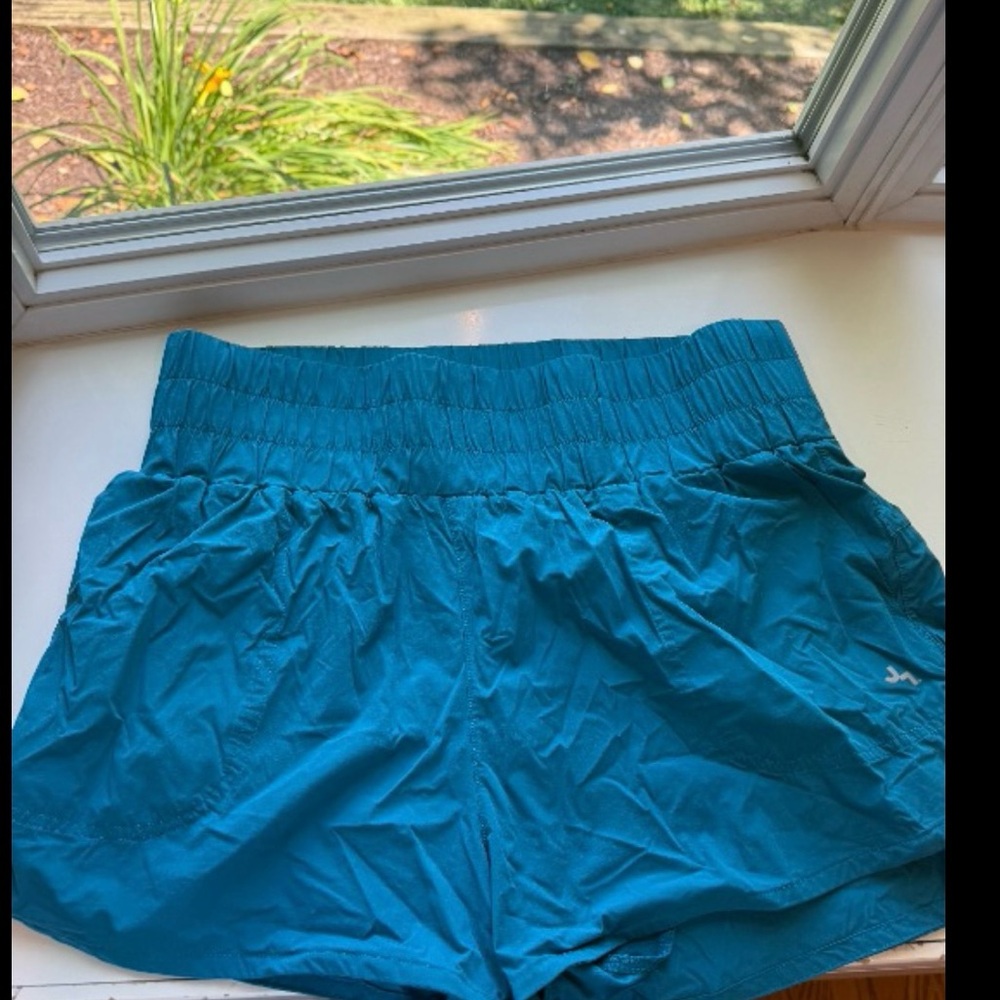 WOMENS LARGE JOYLAB HIGH WAIST ATHLETIC WORKOUT SHORTS